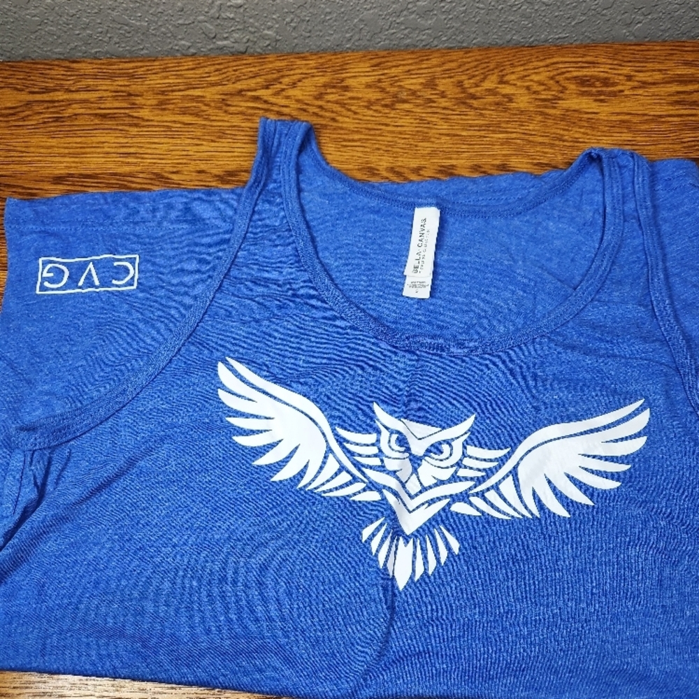 CVG tribal owl unisex tank